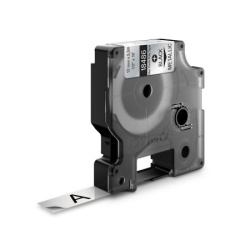 Dymo traka industrijska poliester 12mm crna/metalik ( DY18486 )