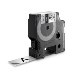 Dymo traka industrijska poliester 19mm crna/metalik ( DY18487 )
