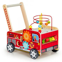 Eco toys edukativna drvena guralica sa kockama - vatrogasac ( TL09025 ) - Img 3