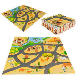 Eco Toys podloga za igru za decu safari puzzle 9 elemenata 93x93cm ( ECOEVA009 ) - Img 2