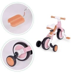 Ecotoys balans bicikl sa pedalama i pomoćnim točkovima 3u1 pink ( LC-V1359 PINK )-3