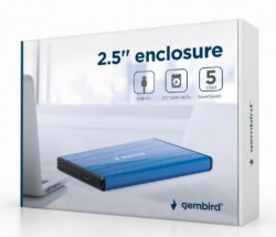 EE2-U3S-3-DB Gembird USB 3.0 Externo kuciste za 2.5" SATA hard diskove, aluminium, deep-blue - Img 2