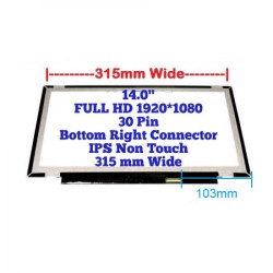 Ekran LED za laptop 14 slim 30pin full HD IPS kraci bez kacenja 103mm ( 110418 ) - Img 3