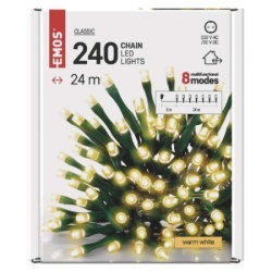 Emos d4aw08 novogodišnji led Led lanac 240 led, 24 m, spoljni i unutrašnji ww, programi  ( 2658 )-4