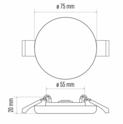 Emos led panel okrugli exclusive 6w nw ip65 zv1112 ( 1929 ) - Img 2