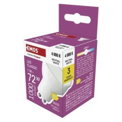 Emos zq8d63 Led sijalica classic mr16 7w(72w) 1000lm gu10 nw ( 3778 )