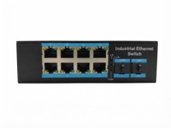 ExeLink ISG1010P neupravljivi industrijski switch 8x10/100/1000 Base-T porta (POE/POE+) 2x1000 Base-X ( EXE244 )