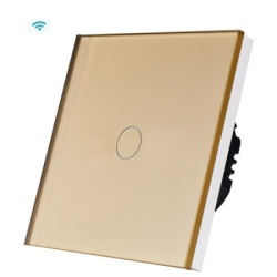 Exeshop wi-fi pametni prekidač 1g tuya zlatni nn (WiFi touch switch) ( ss012 )