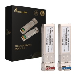 Extralink SFP+ 10G, WDM BIDI, 10Gbps 1270/1330nm, single mode, 2km, pair ( 6376 )