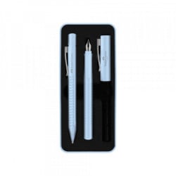 Faber Castell 201524 FC set Grip 2010 hem.ol.+naliv pero M sky blue ( H501 )  - Img 1