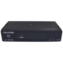 Falcom prijemnik zemaljski, DVB-T2, Full HD, USB PVR, Display - T1400+ - Img 1