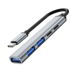 Fast Asia TIP C na 3xHUB 3.0+TIP C+ PD metal ( 689 )