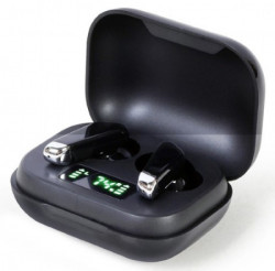 FitEar-X300B Gembird bluetooth V5.0 slusalice, LED, TWS, black - Img 1