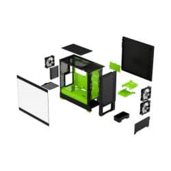 Fractal Design kućište Pop air RGB green core TG clear tint, FD-C-POR1A-04 - Img 2