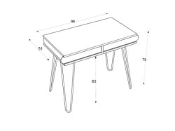 Futrix Radni sto Ilia metalna konstrukcija 8 ( 31336 ) -3