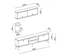 Futrix Tv komoda sa printom orah belo ( 34537 ) -2