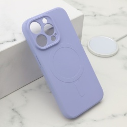 Futrola velvet touch magsafe za iphone 15 pro (6.1) ljubicasta ( F119947 )