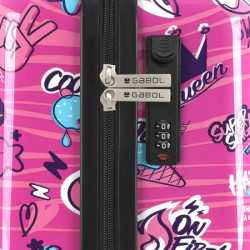 Gabol kofer mali (kabinski) 40x55x20 cm ABS+PC 37,4l-2,8 kg Sticker roze ( 16KG234122I ) - Img 3
