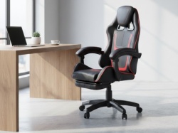 Gejmerska fotelja Zevs crna/crvena ( 755-001 )