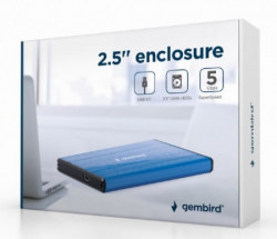 Gembird EE2-U3S-3-DB USB 3.0 externo kuciste za 2.5" SATA hard diskove, aluminium, deep-blue - Img 2
