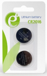 Gembird energenie CR2016 lithium button cell 3V PAK2 EG-BA-CR2016-01