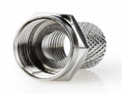 Gembird F male connector for RG6 cable, 6.6mm, zinc,with water proof ring - min.25kom (8) CON-FC-001RING ** - Img 1
