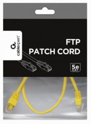 Gembird PP22-0.5M/Y mrezni kabl FTP Cat5e Patch cord, 0.5m yellow - Img 2