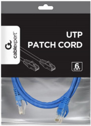 Gembird PP6U-1.5M/B mrezni kabl, CAT6 UTP Patch cord 1.5m blue - Img 1