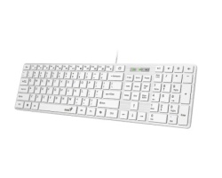 Genius SlimStar 126 USB US bela tastatura