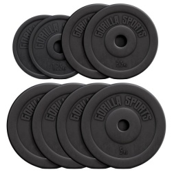 Gorilla Sports Set tegova obloženih plastikom (27,5 kg) ( 100674-00006-0030 )