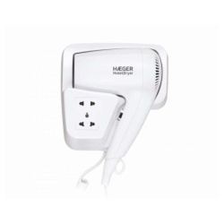 Haeger hd-120.006a fen sa držačem za zid i strujnom utičnicom 1200w