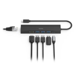 Hama 4047443505484 Usb-c hub, 6 portova, 3 x usb-a, usb-c, hdmi?, lan  ( 200144 )-4