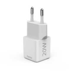 Hama brzi mini kucni punjac USB-C, PD, 20W beli-14