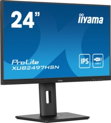 Iiyama 24" xub2497hsn-b1 1920 x 1080 100hz, 1ms, usb hub type c 65w, rj45 ( 6060 )