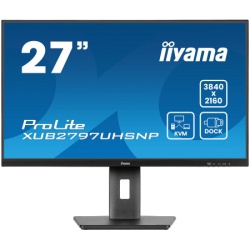 Iiyama 27" IPS-panel, 3840x2160 UHD, USB-C Dock monitor ( XUB2797UHSNP-B1 )