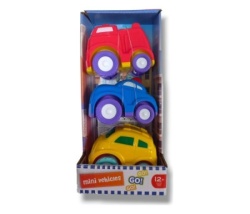 Infunbebe igracka za bebe mini vozila 3u1 12m+ ( PL2884 )