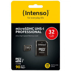 Intenso micro SDHC/SDXC kartica 32GB class 10, UHS-I +adapter, Pro - MicroSD 32GB Class10 UHS-I Pro - Img 1