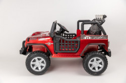 Jeep BROTHERS Auto na akumulator sa dva pogona i kožnim sedištem - Crveni - Img 2