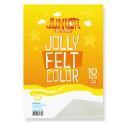 Junior jolly color felt fini filc a4 10k - odaberite nijansu bela ( 135010 )