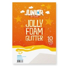 Junior jolly glitter foam eva pena sa šljokicama a4 10k - odaberite nijansu bela ( 134110 )
