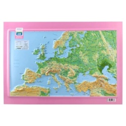 Junior mount everest reljefasta mapa a3 evropa roze ( B2C04882 )