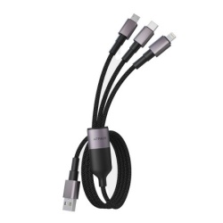 Kabl USB U87 3in1 Type USB A  to Micro/Type C/Lightning ( 112669 ) -2