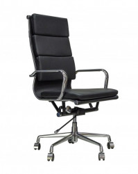 Kancelarijska stolica BOB HB L od prave kože - Crna - Img 4