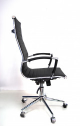 Kancelarijska stolica BOB-R HB L od prave kože - Crna - Img 5