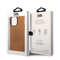 Karl Lagerfeld futrola za iPhone 14 pro max pu leather perforated logo camel ( KLHCP14XFWHC ) - Img 4