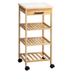 Kesper ksp25774 višenamenska polica sa točkićima 34x34x73cm drvo