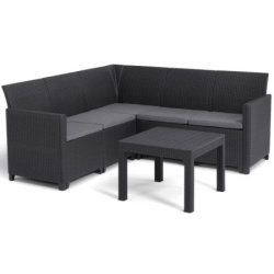 Keter Baštenska garnitura ugaona marie 5 seater, grafit ( CU 252710 )