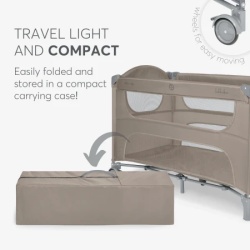 Kikka Boo Krevetac Milky Way premium 2 nivoa sa rancem i spuštajućom stranicom Beige ( KKB11150 )-2