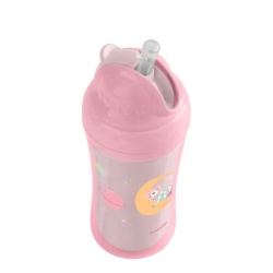 Kikka Boo Šolja sa slamkom Moony Me 220ml Pink ( KKB31079 )-4