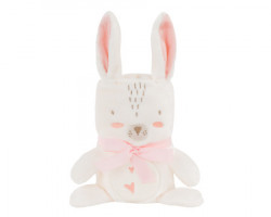 KikkaBoo bebi ćebence sa 3D vezom 75x100 Rabbits in Love ( KKB50110 ) - Img 1